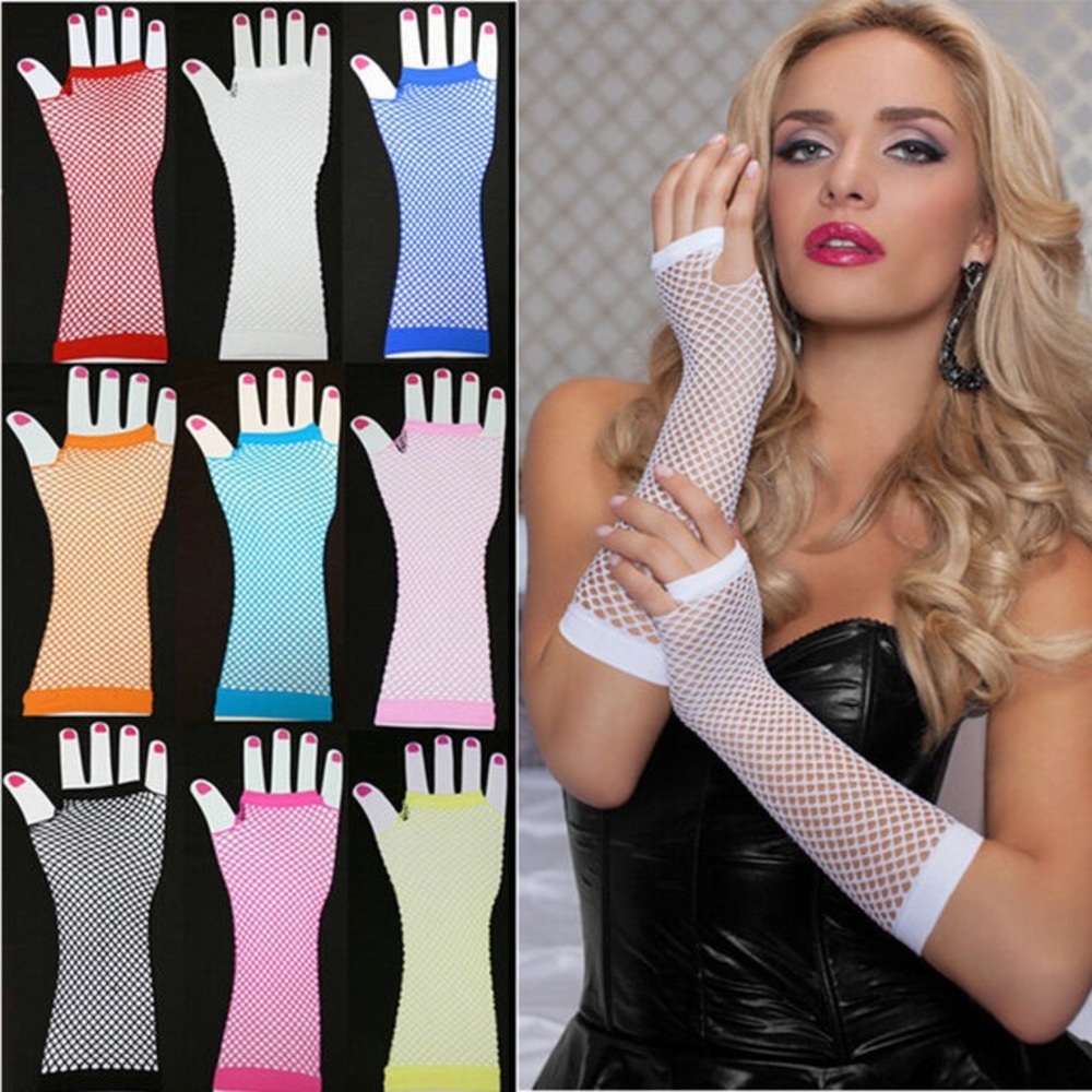 Red Net Gloves - Picture 2 of 3